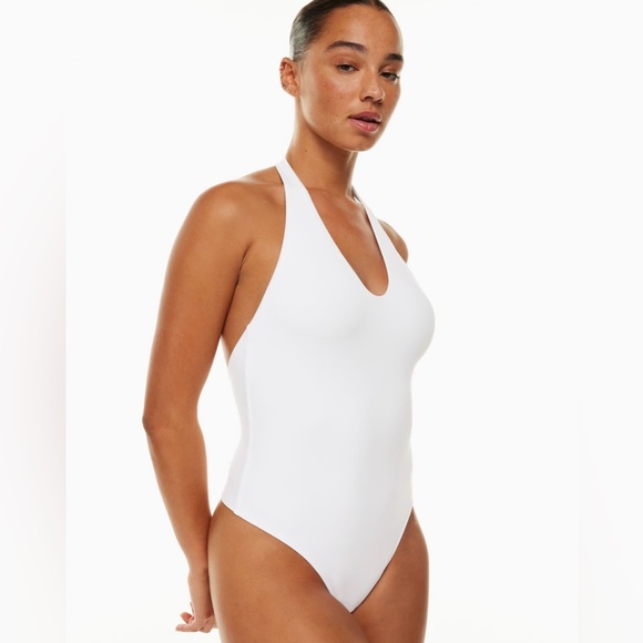 Babaton contour halter bodysuit white size XXS - Picture 1 of 7